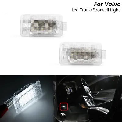 Led White Luggage Trunk Footwell Light For 01-18 Volvo C30 S60 S60L V70 C70 XC90 • $12.59