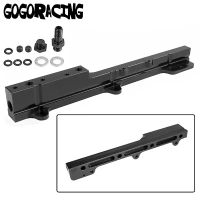 Black High Flow Fuel Rail Kit For B16 B18 B20 B-Series Honda Acura FPR Civic • $29.99