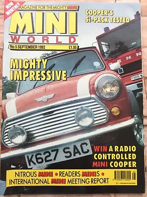 Mini World Magazine #5 - September 1992 - Nitrous Mini Modifies Track Test • £7.99