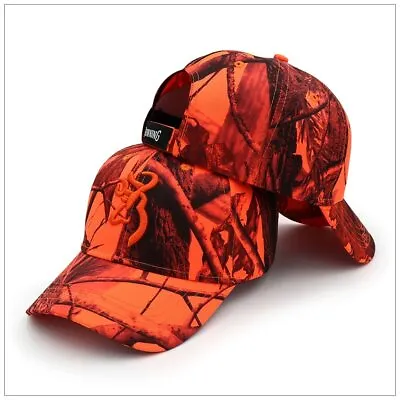£19.99 • Buy Browning Blaze Orange Camo Baseball Cap Hunting Driven Wild Boar Dog Walking Hat