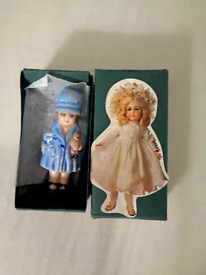 Vintage All Bisque Artist Doll In Hand-made Box Dollhouse Miniature • $24.99