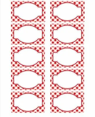 £5.49 • Buy Jam Jar Labels 4 X Sheet Of 10 (40 Labels) - White Self Adhesive Easy Stick