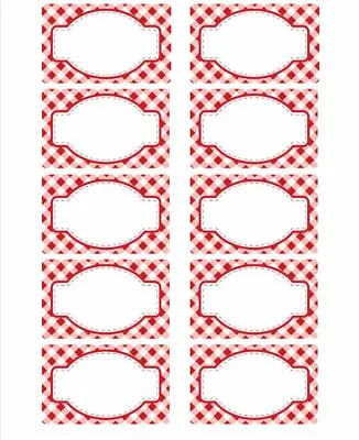 Jam Jar Labels 4 X Sheet Of 10 (40 Labels) - White Self Adhesive Easy Stick • £5.49