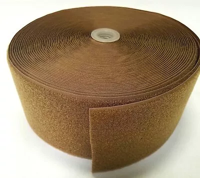 4  COYOTE BROWN LOOP(soft) SIDE ONLY(MIL-SPEC) - SEW-ON TYPE - 1 YARD - UNCUT • $12.95