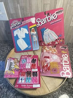 Lot 1983 87 93 Vintage Mattel Barbie Clothes Shoes 6 Packs • $17.50