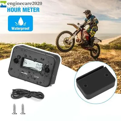 Waterproof Digital Hour Meter Sport Motorcycle ATV Snowmobile Marine Dirt Bike • $6.49