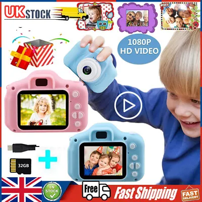 £4.99 • Buy Children Kid Gift LCD Camera Mini Toy Digital 1080P HD Children Camera Xmas Gift