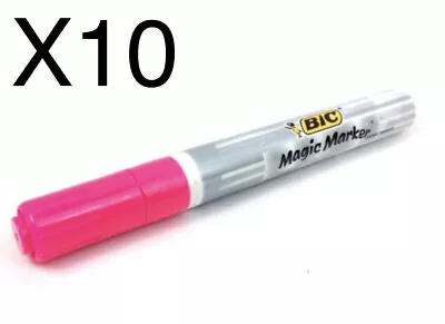 BIC Window Marker Magic Bullet Tip Vibrant Pink Set Of 10 • $14