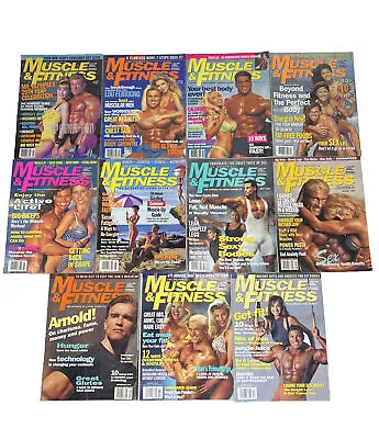 Vintage 1994 Muscle & Fitness Magazine Lot Of 11 Arnold Lou Ferrigno No Nov Sex • $49.99