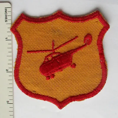 Red & Orange Variation US ARMY HELICOPTER School PATCH Cut Edge Vietnam Vintage • $21.21