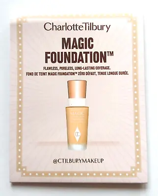 CHARLOTTE TILBURY Magic Foundation #3 FAIR/PALE 1.5ml Sample Full Cover Anti-Age • £4.95