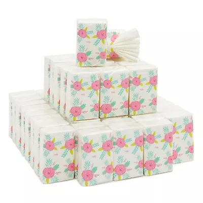 60 Pack Travel-Size Pocket Tissues Bulk 10 Sheets Each 3 X 2 In • $18.29