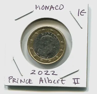 2022 1€ MONACO 1 Euro  1-€ Bimetallic Coin Prince Albert II !!! • $15.99