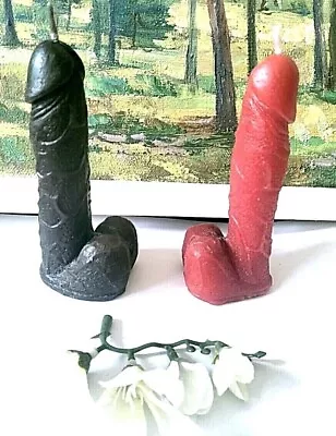1 X Penis Willy Dick Decorative Beeswax Candle In Various Colours 12 Cm • £6.89