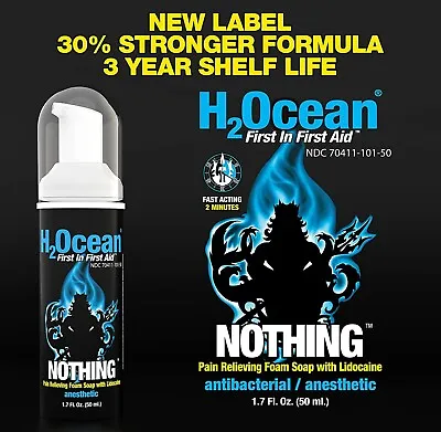 H2Ocean Tattoo Care Aftercare InkRENU Foam Nothing Pain Foam Soap • $12.99