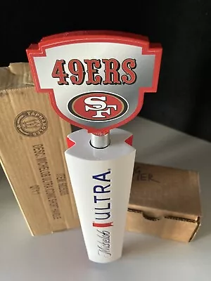 New Michelob Ultra Beer Tap Handle + San Francisco 49ers Niners Topper Lot • $80