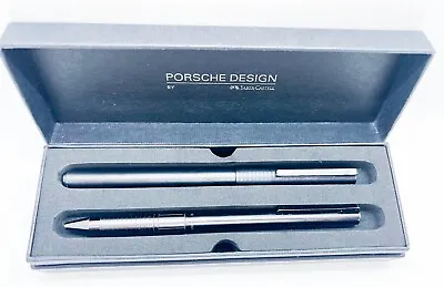 Porsche Design Faber-Castell Classic Black PVD Ballpoint & Fountain Pen Set • $500
