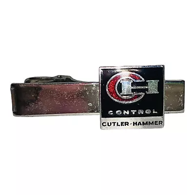 Vintage Cutler Hammer Control Tie Bar Clip Silver-tone 551 • $12.99