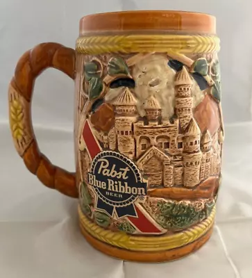 1987 Pabst Brewing Company King Gambrinus Holiday Beer Stein Mug Vintage • $8.95