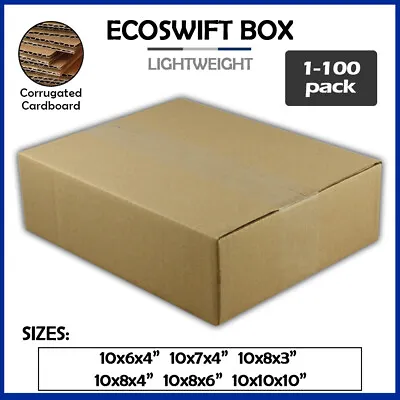 10  Corrugated Cardboard Boxes Shipping Supplies Mailing Moving - Choose 5 Sizes • $32.99