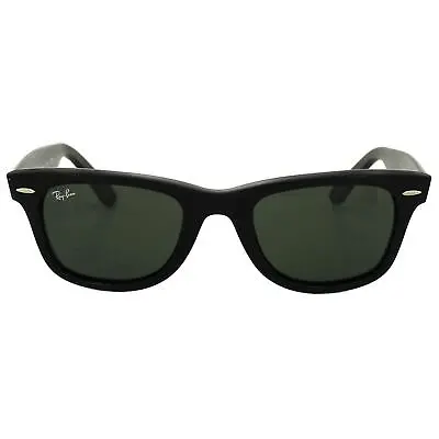 Ray-Ban Sunglasses Wayfarer 2140 901 Black Green G-15 Medium 50mm • $206.80
