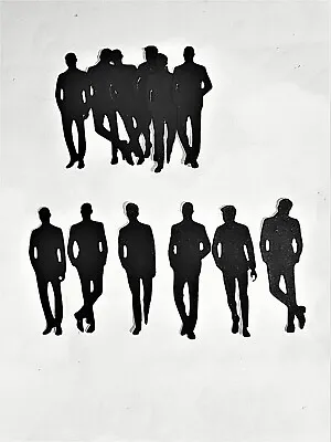 Die Cut Cuts Card Toppers Male Men Man Silhouette *Choice Of Colour* X 24 • £2