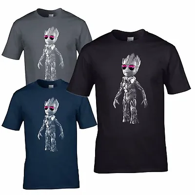 £11.94 • Buy DJ Baby Groot T-Shirt - Headphones Music Galaxy Party Disco Mens Yoda Standing