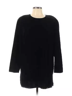 Maggie Shepherd Women Black Long Sleeve Top L • $16.74