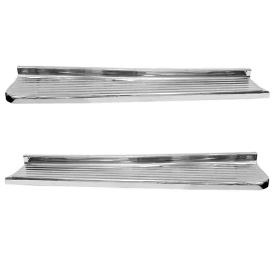 1947~1954 Chevy Pickup Truck C/K Running Board Pair Short Bed Stepside Chrome • $675.95