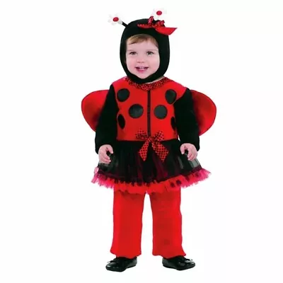 Girls Baby Bitty Bug Lady Bird Fancy Dress Costume 12-18 MONTHS • £18.20