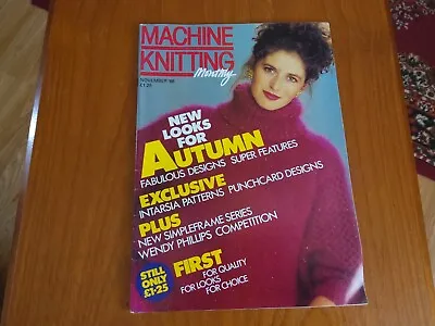 £4.50 • Buy Machine Knitting Monthly Magazine, November 1988