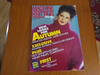 Machine Knitting Monthly Magazine November 1988 • £4.50