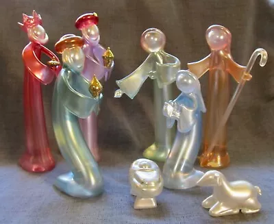 Vintage Modernist Seguso Murano Glass Nativity Set 8 Figures • $1400