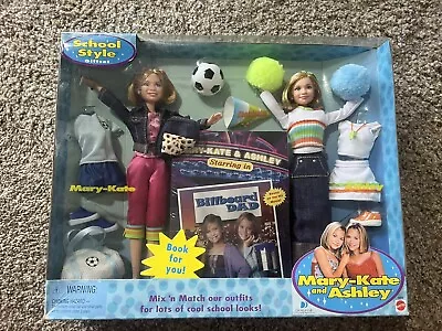 Mary-Kate And Ashley Billboard Dad School Style Gift Set With 2 Dolls Rare Find  • $225