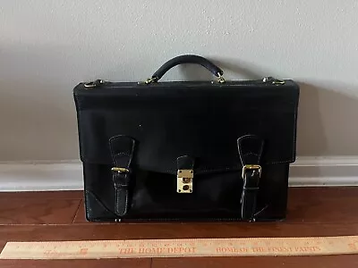 Nice Schlesinger Black Leather Briefcase • $39