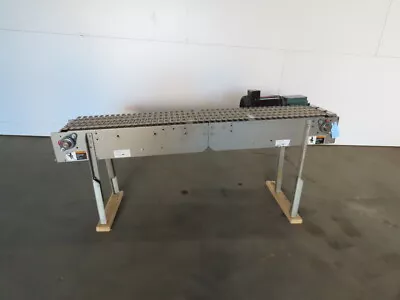 Slider Bed Belt Conveyor 12 Wide Plastic Chain Belt 73  OAL 115V Single Phase 1P • $501.53