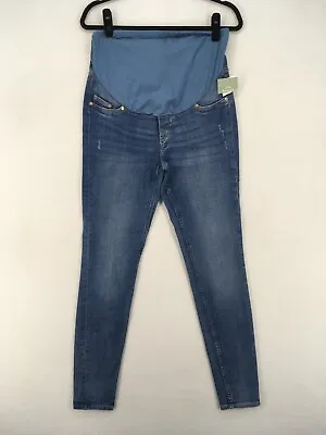 H&M Women's Maternity Skinny Jeans Size Large Motherhood Denim Spandex High Rib • $14.99