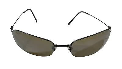 Maui Jim Sport Titanium Rimless Sunglasses MJ-508-23 Brown Lenses Made In Japan • $73.10