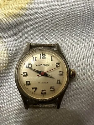 Vintage Vantage 17 Jewels Mechanical Watch For Repair • $12.99