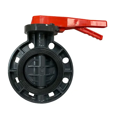 New Sch 80 PVC 4 Inch Butterfly Valve Locking Handle Butterfly Valve New PVC • $83.99