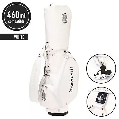 PEARLY GATES MICKEY SPECIAL COLLECTION Caddy Bag 46 Inch White Golf Japan New • $1382