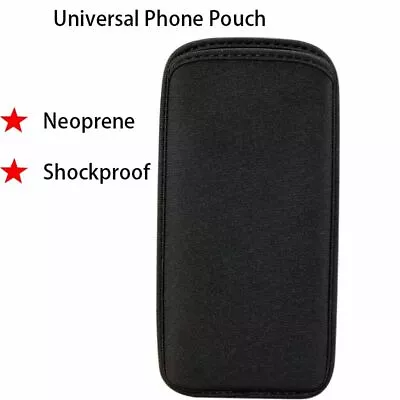 Universal Mobile Phone Pouch Case Smartphone Neoprene Soft Cover Shockproof • $8.73