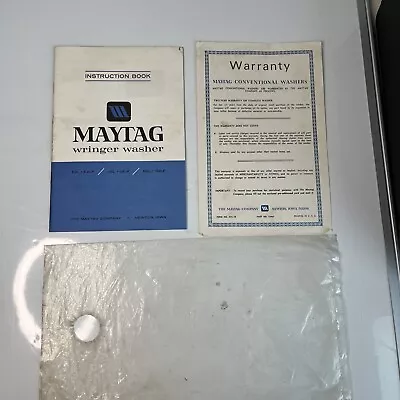 Maytag Wringer Washer Instruction Book Warranty Card Newton Iowa Vintage • $19.95
