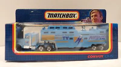 Matchbox  Convoy Cy-15 Peterbilt Tracking Vehicle Satellite Tv News Mint Boxed • $37.29