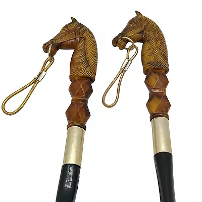 Horse Shoe Horn Brush Butler Set Equestrian Head Reins Molded Plastic Vintage • $33.97