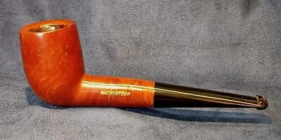 Rare Mackintosh Slightly Canted Billiard Tobacco Pipe W/Unusual Vulcanite Stem  • $57.50