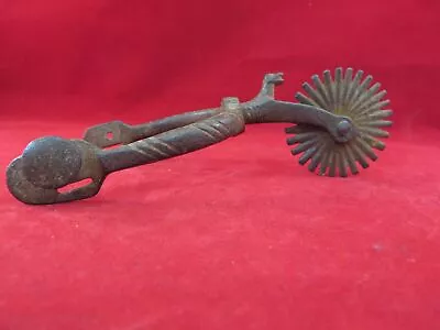 $179 • Buy SPANISH COLONIAL SINGLE SPUR WITH FIGURAL CHAP GUARD #bas25