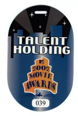 Talent Holding 2002 MTV Movie Awards  Laminated Backstage Pass • $19.99