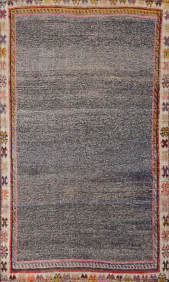 Antique Tribal Gabbeh Wool Rug 4x6 Hand-knotted Nomadic Carpet • $514