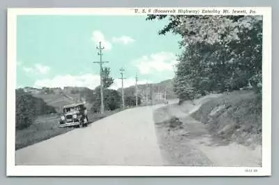 Roosevelt Highway Route 6 MT. JEWETT PA Antique Pennsylvania Roadside~1920s • $12.99